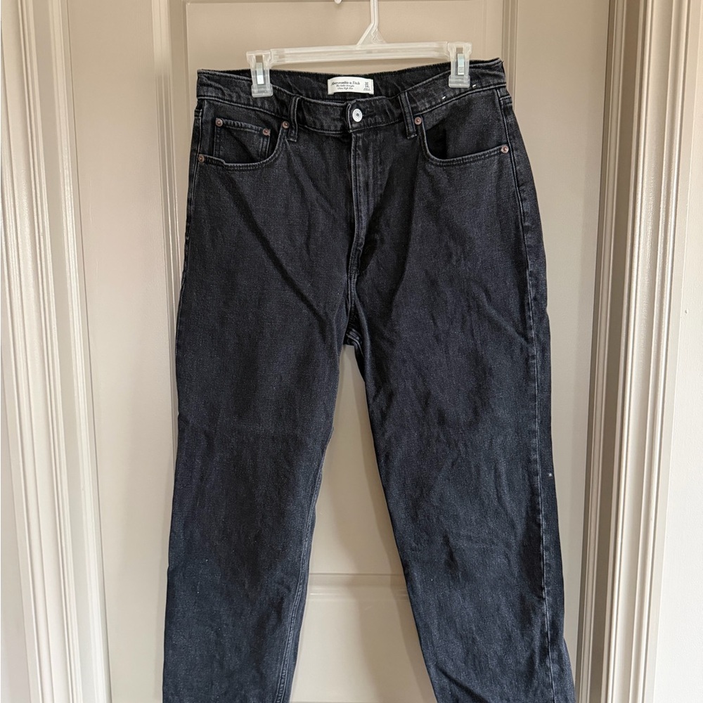 Abercrombie & Fitch Dark Gray Relaxed Jeans